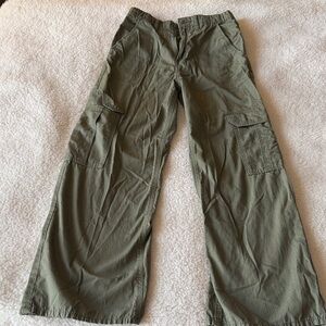 Children's Green Cargo Trousers